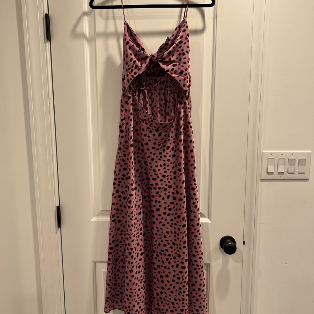 Vici midi open front dress